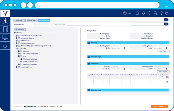 e-Logbook Screenshot
