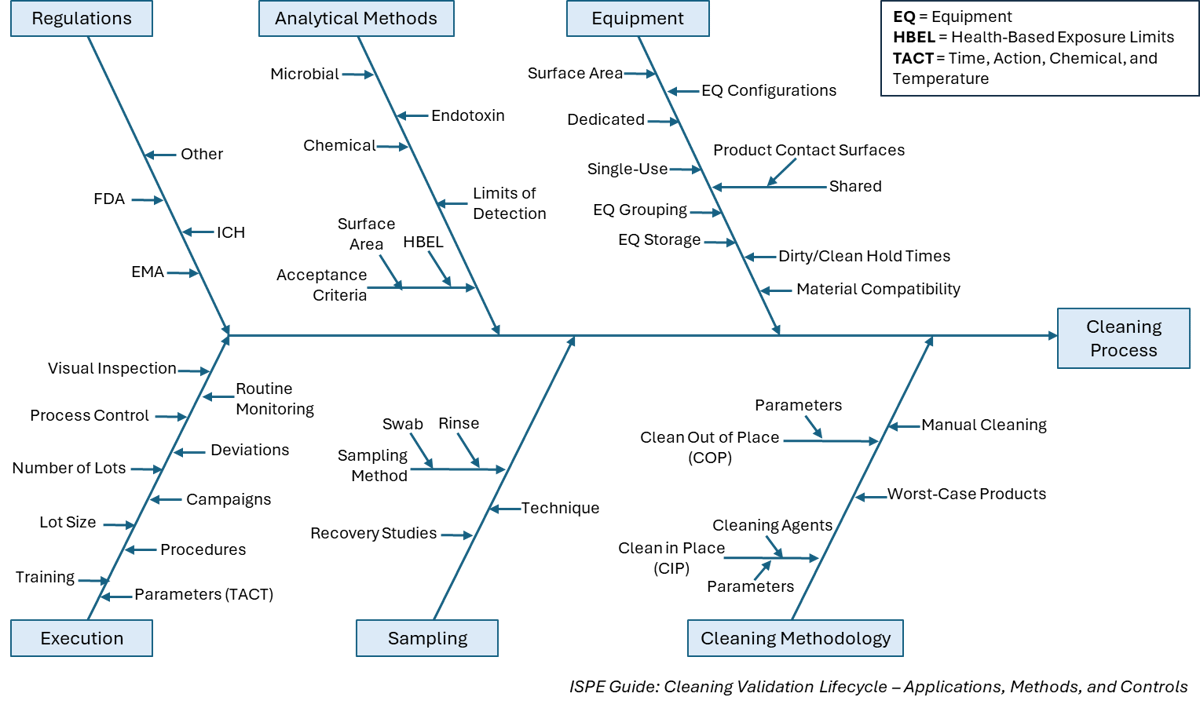 Elements of a validated cleaning process