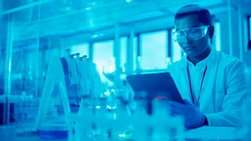 man in lab