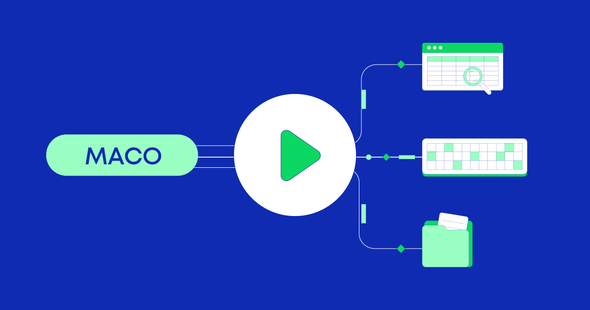 MACO calculation workflow in Valgenesis iClean™