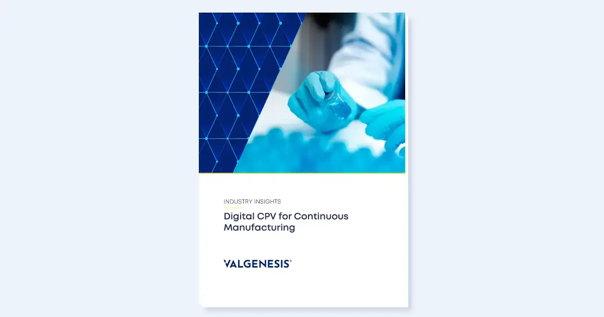 Digital CPV for Continuous Manufacturing