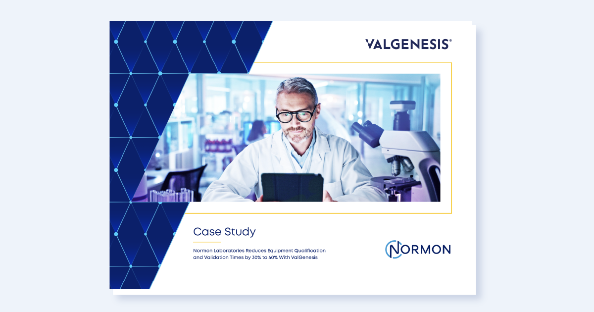 Normon Laboratories Reduces Equipment Qualification and Validation Times by 30% to 40% With ValGenesis